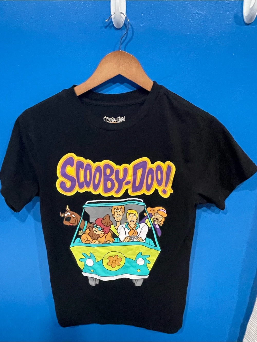 Black Graphic Dog Tee - Mystery Machine Design